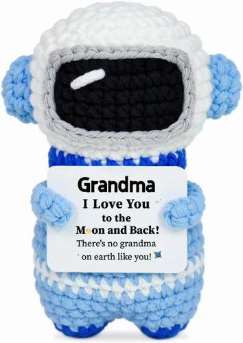 Miniatura 10 de Regalos para él, su novio, novia, To My Love hechos a mano, positivo crochet astronauta, San Valentín, aniversario, día del padre, regalos de Te amo