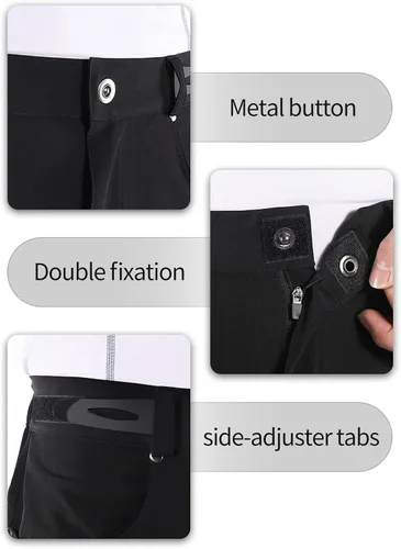 Miniatura 4 de BERGRISAR Men's Cycling Shorts MTB Mountain Bike Bicycle Shorts Zipper Pockets