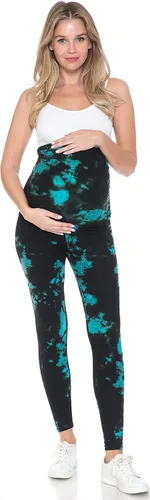 Miniatura 8 de Leggings Depot Women's Tie Dye Printed Maternity Tights Pregnancy Over The Belly Yoga Leggings