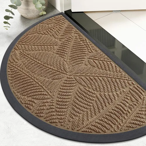 Miniatura 34 de Colorxy Tapete Impermeable para Puerta, Tapete Interior Frontal de Goma Natural Resistente, Tapetes para Puerta de Perfil Bajo Antideslizante