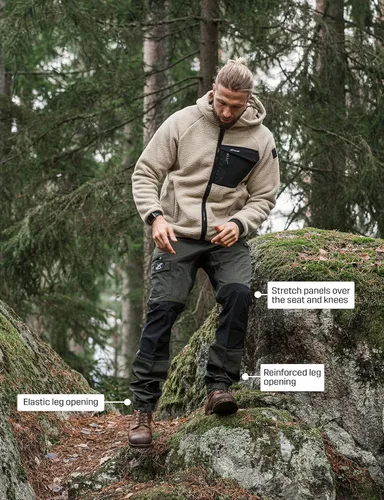 Miniatura 6 de RevolutionRace Pantalones Nordwand para hombre, pantalones duraderos para todas las actividades al aire libre