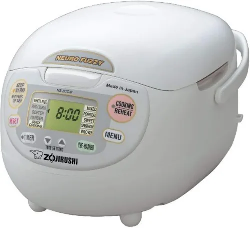 Miniatura 5 de Zojirushi Arrocera y calienta arroz Neuro Fuzzy, 5–1/2 tazas (crudas), calidad premium, color blanco, Blanco