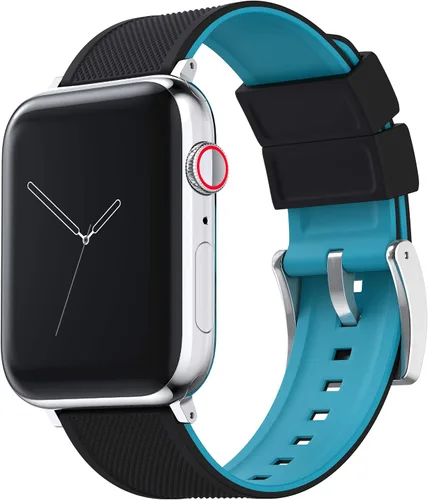 Miniatura 19 de Barton Watch Bands - Extensibles de silicona Elite para reloj - Accesorios y adaptadores negros con deposición física de vapor, de liberación