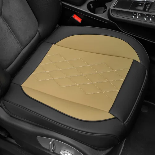 Miniatura 13 de JOJOBAY Funda de Cuero para Asiento de Automóvil, Fundas de Asiento Inferior para Automóviles, Protector de Asiento Delantero (Inferior), Apto