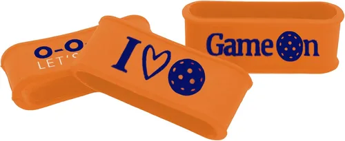 Miniatura 12 de Palms-O-Aces Juego de 3 bandas de agarre para paleta de pickleball – Bandas de silicona para paletas de pickleball para asegurar sobreempuñaduras e