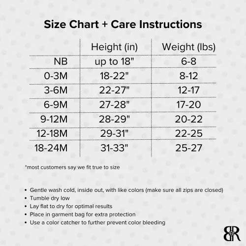 Miniatura 6 de Bums & Roses Pieles de bambú para bebé, fabricados con elastano suave y viscosa de bambú, cremallera bidireccional para un fácil cambio, 0-24M