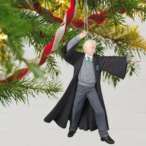 Miniatura 6 de Hallmark Keepsake Adorno de Navidad de plástico 2022, Harry Potter y la cámara secreta 20 aniversario del club de duelos, juego de 2
