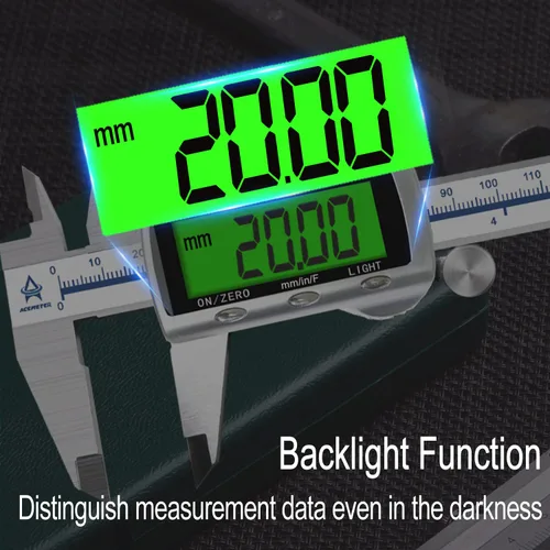 Miniatura 3 de Herramienta de medición electrónica de calibrador digital, pinza de medición digital Vernier en pulgadas/milímetro/fracción para joyería-Calibre