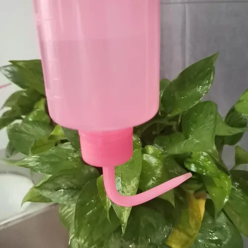 Miniatura 3 de Valchoose Botella profesional de lavado de tatuajes de 8.5 onzas (rosa), botella de boca estrecha para riego de laboratorio médico, rociador, lata