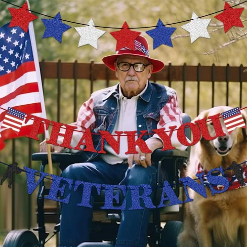 Miniatura 3 de Decoraciones de fiesta del Día de los Veteranos, pancarta de agradecimiento a nuestros héroes, decoración con texto en inglés "We Are So Proud Of