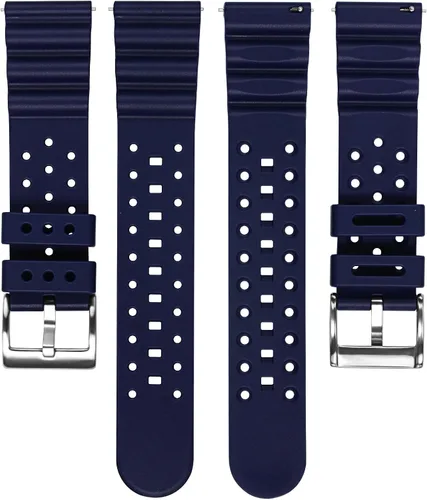 Miniatura 2 de Carty Correas de reloj de silicona de liberación rápida para hombres y mujeres, de alta calidad, impermeables, 0.787in, 0.866in, 0.945in, correas