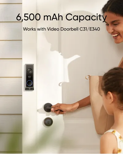 Miniatura 5 de eufy Security Cámara de Timbre de Video C31, Paquete de Batería Recargable Extra, 2K FHD, Opciones de Alimentación Dual, Llamada de Video en Vivo
