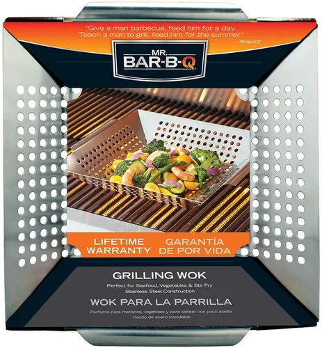 Miniatura 3 de Mr. BBQ - Sartén de acero inoxidable con mango extraíble resistente al calor, perfecto para cocinar verduras, salteados, mariscos y más, ideal