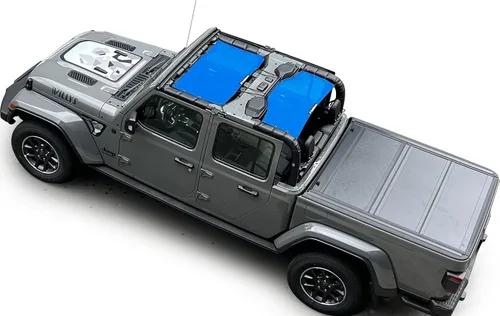 Miniatura 10 de Shadeidea - Parasol para capota de automóvil, parte delantera, funda de malla de color azul, bloqueador ultravioleta con bolsa de transporte