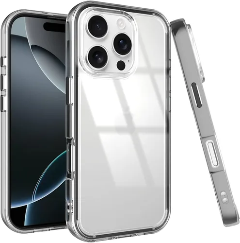Miniatura 24 de Puxicu Funda acrílica 2 en 1 para iPhone 11 Pro, antiamarilleo, protección de grado militar, funda delgada a prueba de caídas para iPhone 11 Pro