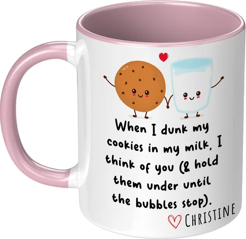 Miniatura 4 de When I Dunk My Cookies In My Milk I Think Of You - Novelty Coffee Mug White and Many Cute Colors - Funny Gift for Birthday Christmas Thanksgiving