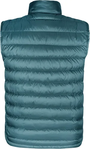 Miniatura 17 de Bakery Chaleco de plumón ligero plegable para hombre, chaleco acolchado con cuello alto, chaleco con cremallera, chaqueta sin mangas