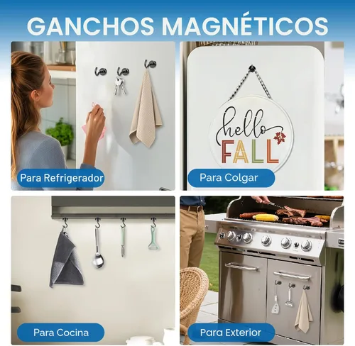 Miniatura 2 de LOVIMAG Ganchos magnéticos, paquete de 12 ganchos magnéticos de 30 libras + gancho magnético 2026 Cruise Cabin Ship Essentials Heavy Duty Strong