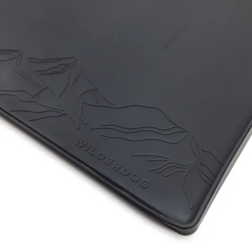 Wilderdog Mantel individual de silicona para mascotas fabricado con cono de silicona 100% de grado alimenticio, sin BPA, PVC y ftalatos. Tapete de