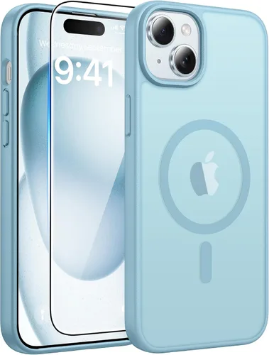 Miniatura 184 de FNTCASE - Funda para iPhone 16 Pro: magnética, mate, translúcida, de grado militar, protectora contra caídas, resistente, fina, duradera y a prueba