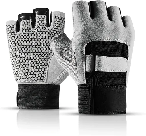 Guantes deportivos antideslizantes y transpirables de medio dedo, ideales para ciclismo, correr, patinar, gimnasio, entrenamiento, al aire libre,
