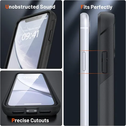 Miniatura 126 de Jeylly Funda para iPhone SE/Funda para iPhone 5S, Exterior de Plástico Duro que Absorbe Golpes + Interior de Silicona de Goma Defensor contra