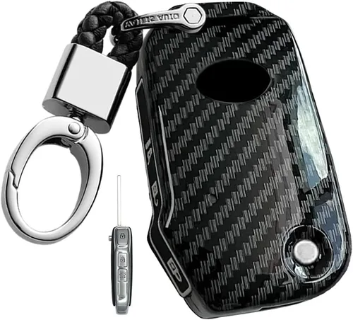ontto Funda para llave de coche de protección completa para Kia Forte Seltos Soul Sportage Sorento Cerato Telluride Flip-out Remote