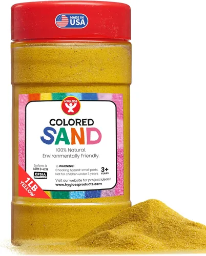 Miniatura 65 de Hygloss Arena de colores para manualidades – Botella de 1 libra, magenta – Juegos de arte de arena fina y colorida vibrante para niños – Actividades