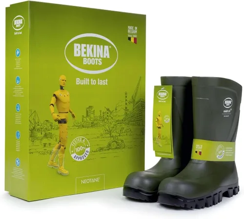 Miniatura 7 de Bekina MidliteX SolidGrip O4 Waterproof Wellington Boots for Men and Women - Lightweight Non Slip Insulated Work Boots with SRC Certified Traction