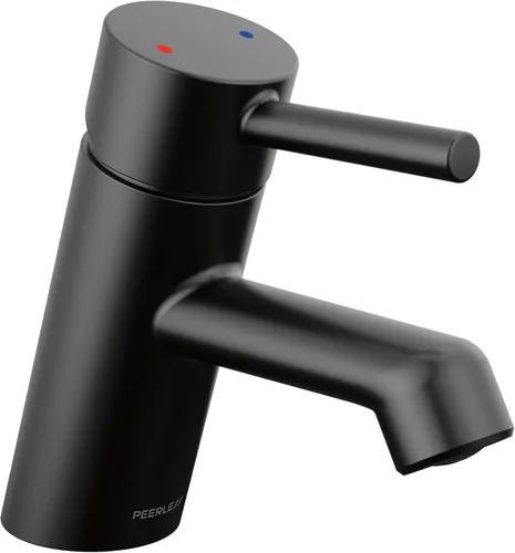 Peerless P1547LF-BL Precept - Agujero único, flujo de agua de 1.0 GPM, negro mate Mate negro