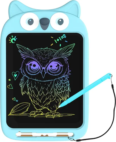 Miniatura 11 de Tableta de escritura LCD de 10 pulgadas, juguete de tablero de garabatos borrable, lindo bloc de dibujo de conejo para niños de 2 a 6 años, regalo