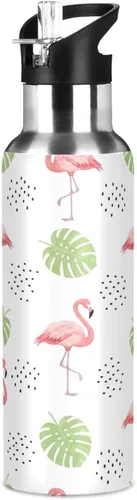 Miniatura 8 de Pink Flamingos Insulated Water Bottle 20 Oz Leakproof Water Bottles, BPA-Free Sport Water Bottle Insulated