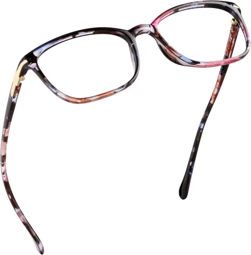 LifeArt Lentes de bloqueo de luz azul, antifatiga ocular, anteojos de lectura para computadora, gafas de TV para hombres y mujeres rosado