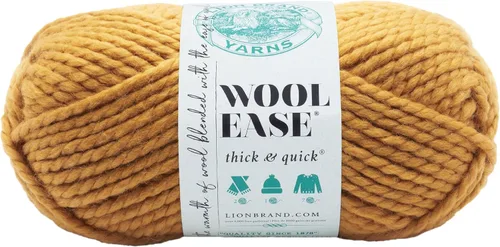 Miniatura 189 de Lion Brand Yarn - Ovillo de lana Wool-Ease Thick & Quick color fuerza aérea
