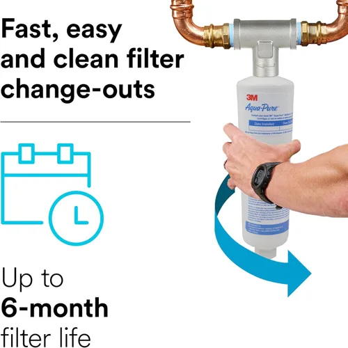 Miniatura 5 de 3M Aqua-Pure Sistema de inhibición de incrustaciones para tuberías de agua de toda la casa AP430SS, previene la acumulación de incrustaciones