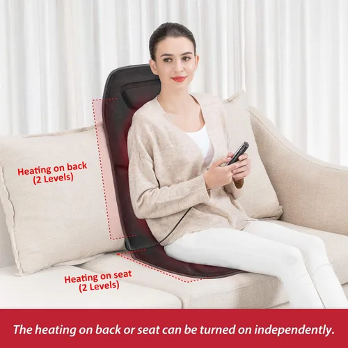 Miniatura 8 de COMFIER Masajeador de cuello inalámbrico y cojín de asiento de masaje