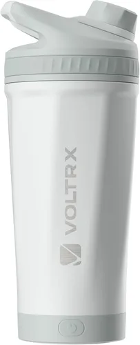 Miniatura 14 de VOLTRX ChillMix Botella agitadora de proteínas aislada de acero inoxidable - Mezclador eléctrico recargable USB C para batidos con proteínas, tazas