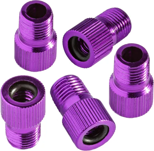 Miniatura 11 de Adaptador de válvula Presta para bicicleta – Convierte Presta a Schrader – Francés/Reino Unido a Estados Unidos – infla neumáticos con bomba Gorras