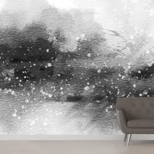 Miniatura 13 de SIGNWIN Adhesivo mural removible para pared, acuarela, pastel, tormenta, nube, lago, pantano, naturaleza, desierto, bellas artes, duotono, paisaje