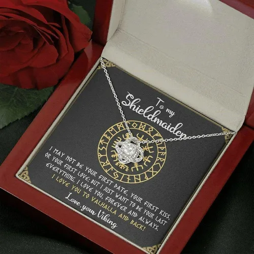 Miniatura 2 de Collar con colgante To My Shield Doncella para mujer, joyería nórdica vikinga, regalos para esposa, novia de marido, novio, joyería de lujo