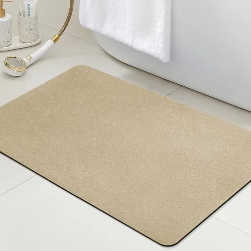 Miniatura 18 de ACCUMTEK Alfombrilla de Baño Ultra Delgada, Alfombrillas de Baño Antideslizantes con Respaldo Mejorado para Colocar Bajo la Puerta, Alfombras