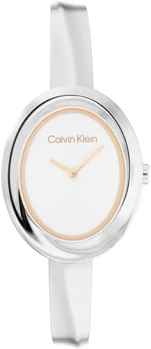 Miniatura 7 de Calvin Klein Reloj de mujer con bisel retorcido - 24mm 2H de cuarzo - Brazalete ajustable de acero inoxidable - Resistente al agua hasta 30 metros