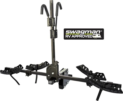 Swagman DISPATCH - Portabicicletas con enganche aprobado para autocaravana, color negro