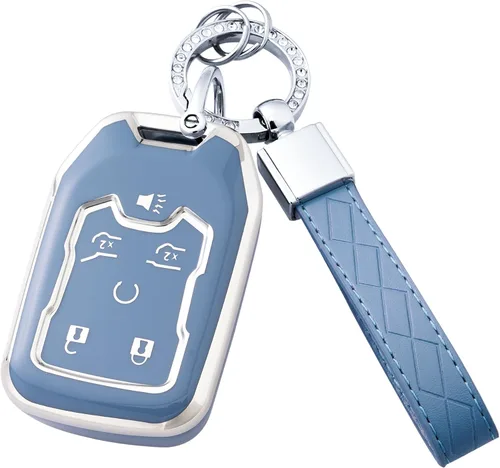 Miniatura 8 de Funda para llavero con llavero para GMC Terrain Yukon Suburban Tahoe Acadia Sierra Silverado