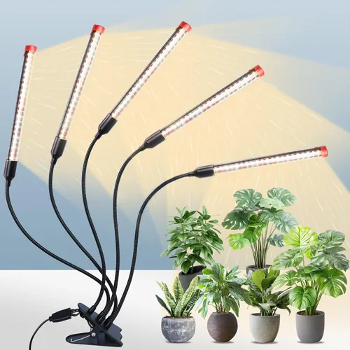 Miniatura 10 de GameChanger! Luces de crecimiento de 36 W, no 15 W, 4 cabezales con clip fuerte para plantas de interior con temporizador, mejor regalo para amantes