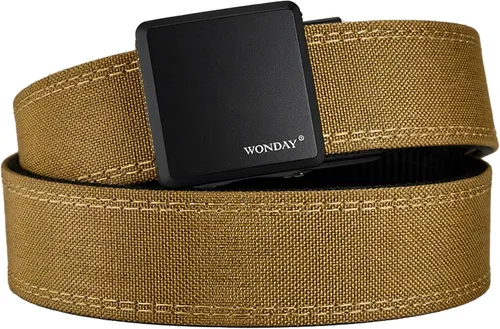 Miniatura 8 de WONDAY Men Gun Belt Concealed Carry 1.5" Rigid Stiff Work CCW EDC Tactical Ratchet Nylon Heavy Duty Belt Holster Tool Battle