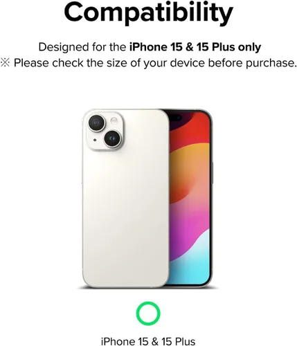Miniatura 2 de Ringke Estilo de cámara [Haz que el teléfono se vea mejor] Compatible con protector de lente de cámara iPhone 15 y protector de lente de cámara