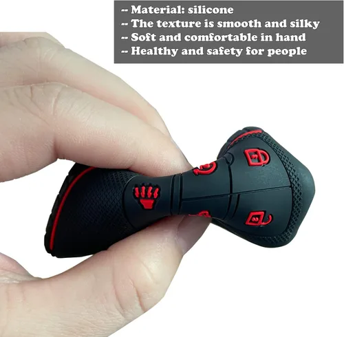 Miniatura 4 de TANDRIVE Funda para llavero de 2022-2025 2026 Chevy Silverado 1500 GMC Sierra 1500, 2024-2026 Silverado Sierra 2500HD 3500HD, silicona, paquete