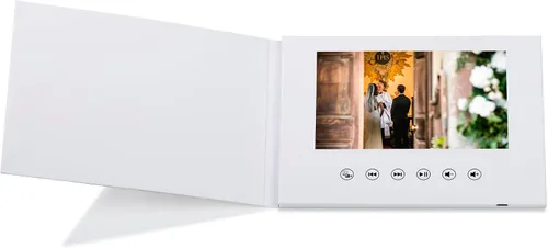 Libro de memoria de video premium de 7 pulgadas, álbum digital personalizado con almacenamiento de 4 GB y batería recargable, tarjeta de