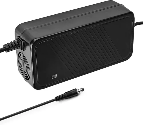 Cargador de 42V 2A, cargador de batería de 36V para batería 10S Ebike, carga rápida eficiente, protección de seguridad múltiple, cargador rápido de